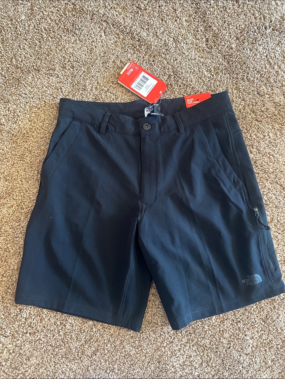 The North Face Men's Black Athletic Stretch Shorts